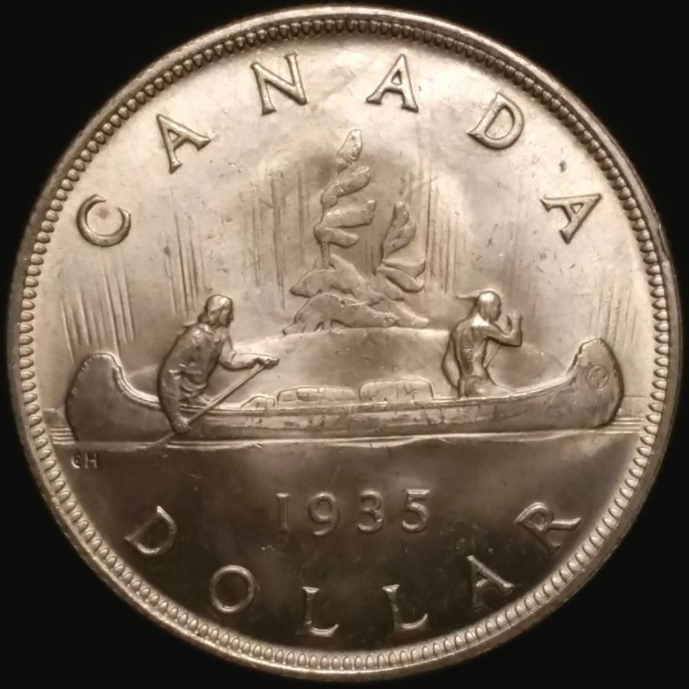 1935-Canadian-Silver-Dollar-For-Grade.